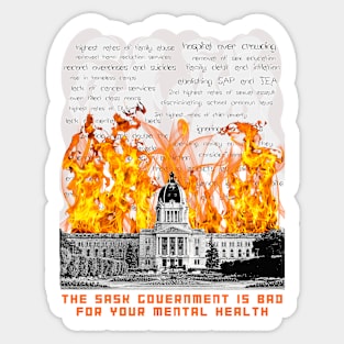 Bad For Your Mental Health Sticker